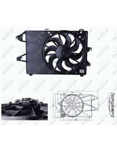 Ventilador, refrigeración del motor Nrf 47679 - VENTILADOR TURISMO