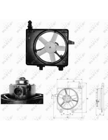 Ventilador, refrigeración del motor Nrf 47680 - VENTILADOR TURISMO