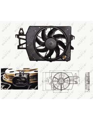 Ventilador, refrigeración del motor Nrf 47682 - VENTILADOR TURISMO Escort Classic