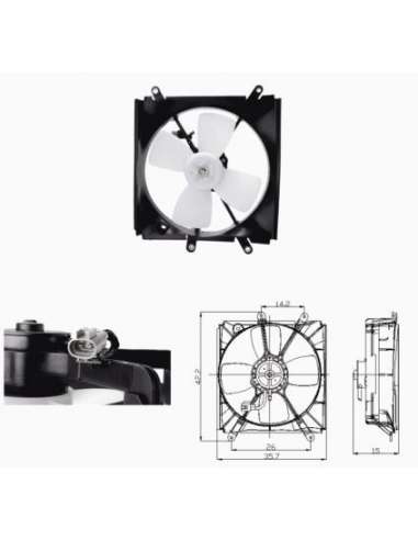 Ventilador, refrigeración del motor Nrf 47693 - VENTILADOR TURISMO