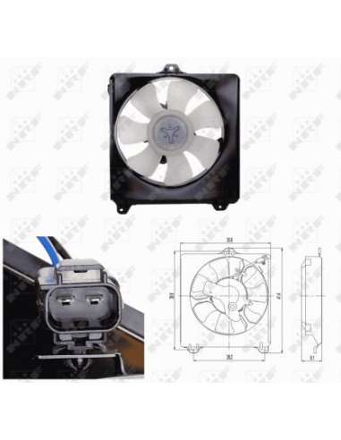 Ventilador, refrigeración del motor Nrf 47694 - VENTILADOR TURISMO