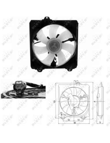 Ventilador, refrigeración del motor Nrf 47695 - VENTILADOR TURISMO