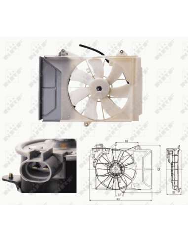 Ventilador, refrigeración del motor Nrf 47697 - VENTILADOR TURISMO