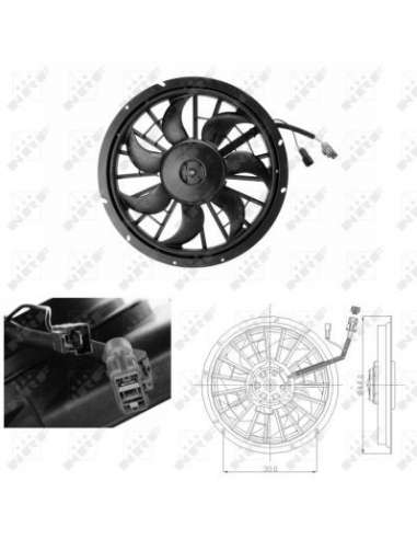 Ventilador, refrigeración del motor Nrf 47702 - VENTILADOR TURISMO