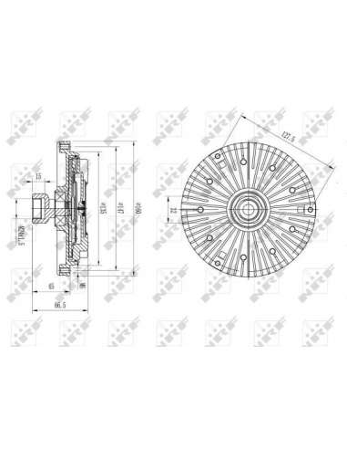 Embrague, ventilador del radiador Nrf 49582 - EMBRAGUE VISCOSO TURISMO E46