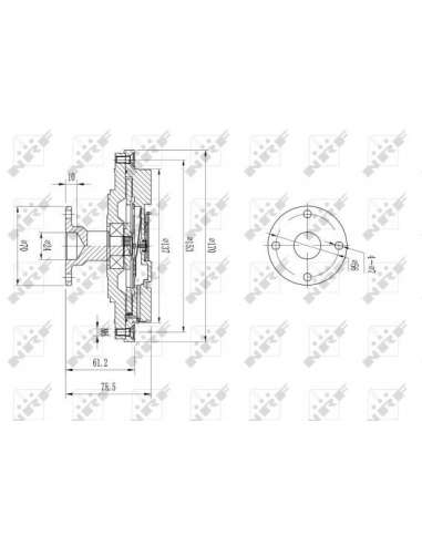 Embrague, ventilador del radiador Nrf 49602 - EMBRAGUE VISCOSO TURISMO /2000-12/2005