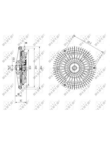 Embrague, ventilador del radiador Nrf 49627 - EMBRAGUE VISCOSO TURISMO