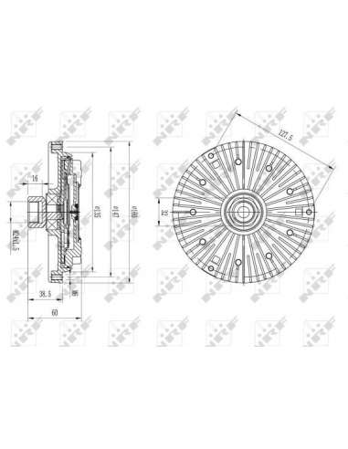 Embrague, ventilador del radiador Nrf 49645 - EMBRAGUE VISCOSO TURISMO 002
