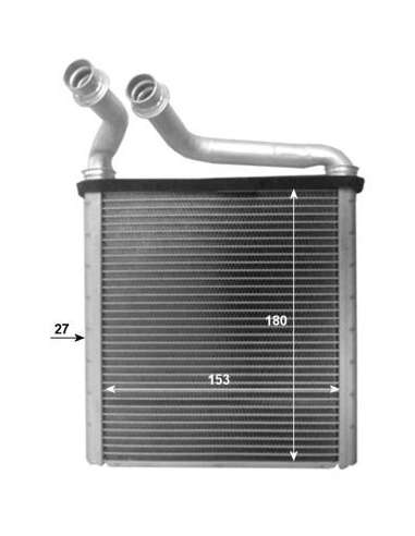 Radiador de calefacción Nrf 54205 - CALEFACTOR TURISMO DI A3 03- EASY FIT