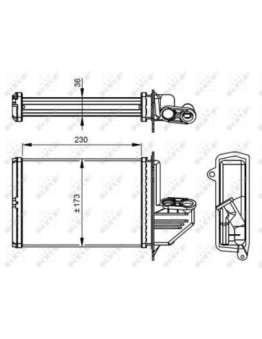 Radiador de calefacción Nrf 54294 - CALEFACTOR TURISMO W 3-Series E36 90-01 EASY FIT