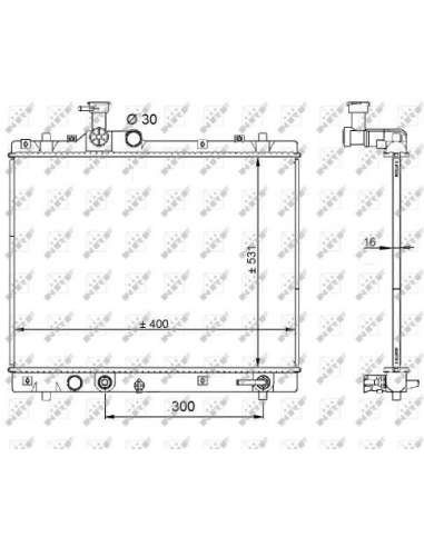 Refrigerador, batería accionamiento Nrf 59208 - RADIADOR ALU SOLDADO TURISMO Economy Class