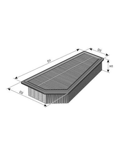 Filtro de aire Purflux A1383 - PURFLUX FILTRO AIRE