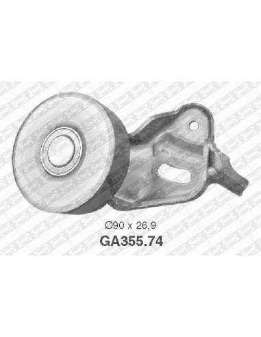 Polea tensora, correa poli V Snr GA355.74 - RODAMIENTO TENSOR SNR