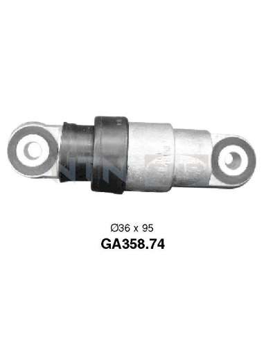 Polea tensora, correa poli V Snr GA358.74 - Rodillos de accesorios
