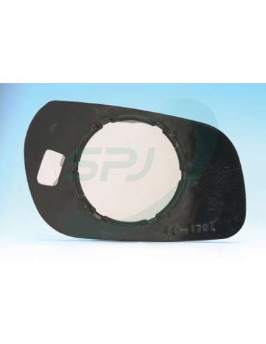Cristal de espejo, retrovisor exterior Izq. Spj L-0423 - EQUIVALENTE Cristal con Sopo