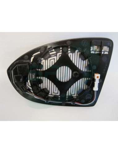 Cristal de espejo, retrovisor exterior Izq. Spj L-1207 - Cristal con Soporte VW Golf