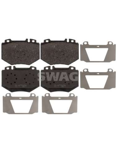Juego de pastillas de freno Del. Swag 10 11 6137 - SWAG JGO PASTILLAS DE FREN