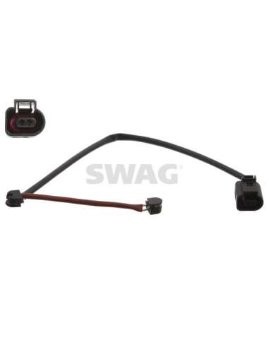Contacto de aviso, desgaste de los frenos Del. Swag 20 93 3998 - SWAG SENSOR DE ABRASION