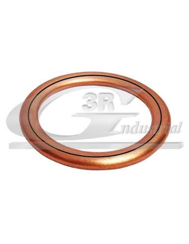 Junta, cárter de aceite 3rg 80017 - JUNTAS DE TAPON DE CARTER METALOPLA STICAS  Ã˜ 16 x 22