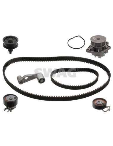 Bomba de agua + kit correa distribución Swag 30 93 2737 - SWAG JGO DE CORREAS CON BO