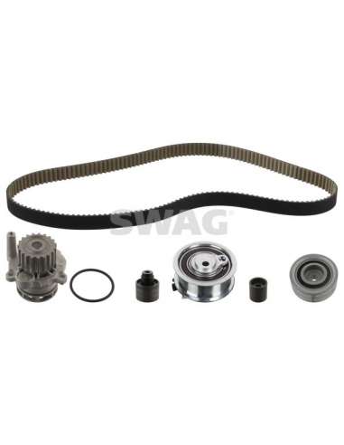 Bomba de agua + kit correa distribución Swag 30 94 5116 - SWAG JGO DE CORREAS CON BO