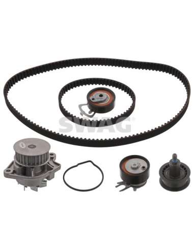 Bomba de agua + kit correa distribución Swag 30 94 5118 - SWAG JGO DE CORREAS CON BO
