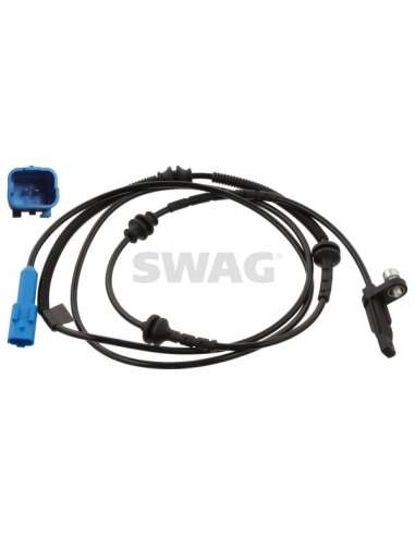 Sensor, revoluciones de la rueda Tras. Swag 62 94 7006 - SWAG SENSOR ABS