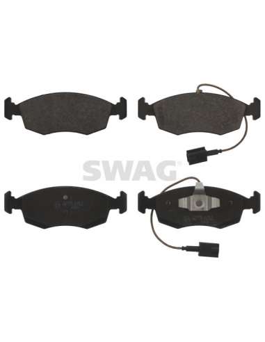 Juego de pastillas de freno Del. Swag 70 91 6858 - SWAG JGO PASTILLAS DE FREN