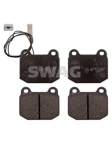 Juego de pastillas de freno Del. Swag 74 11 6007 - SWAG JGO PASTILLAS DE FREN