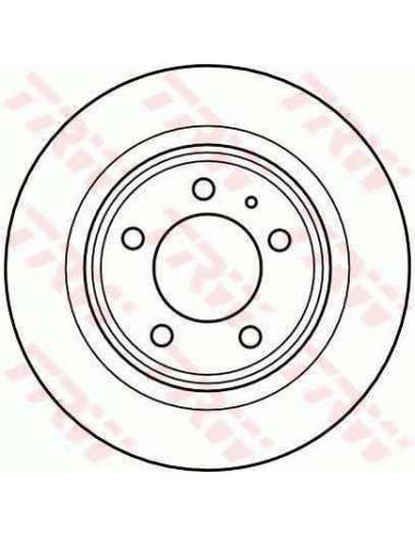 Disco de freno Trw DF4136 - JGO DISCOS DE FRENO O
