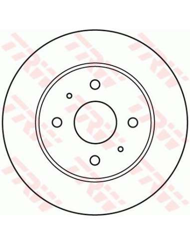 Disco de freno Trw DF4905 - TRW JGO DISCOS FRENO