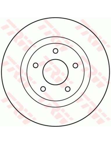 Disco de freno Trw DF4932 - TRW JGO DISCOS FRENO