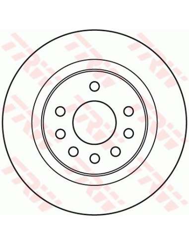 Disco de freno Trw DF4938 - TRW JGO DISCOS FRENO