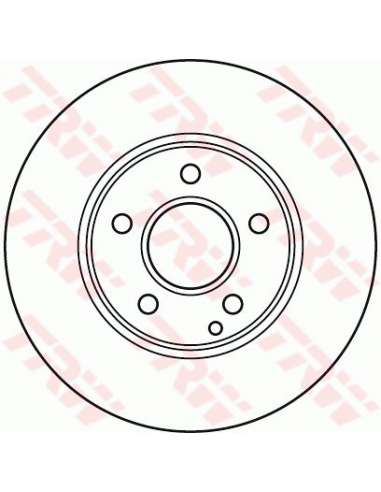 Disco de freno Trw DF4947 - TRW JGO DISCOS FRENO