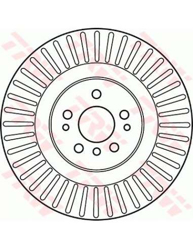 Disco de freno Trw DF6013S - TRW DISCO FRENO PROEQUIP