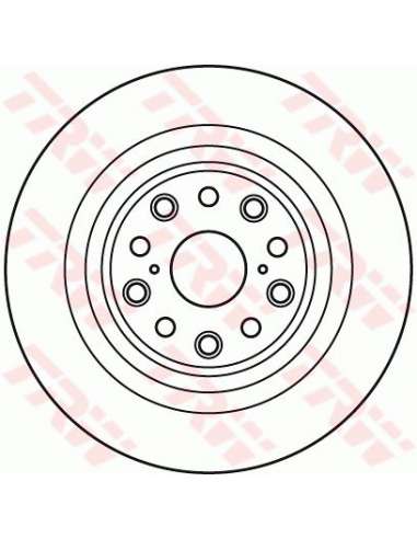 Disco de freno Trw DF6038S - TRW DISCO FRENO TRA. IZQUIE PROEQUIP