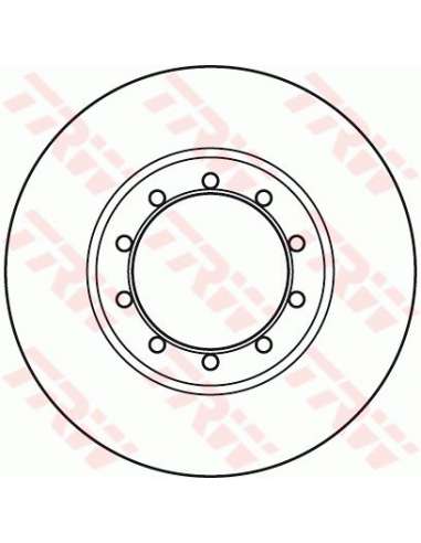 Disco de freno Trw DF6049 - TRW JGO DISCOS FRENO PROEQUIP