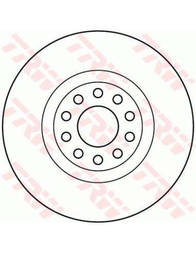 Disco de freno Trw DF6060S - TRW DISCO FRENO PROEQUIP