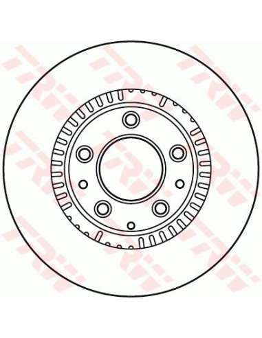 Disco de freno Trw DF6068 - TRW JGO DISCOS FRENO PROEQUIP