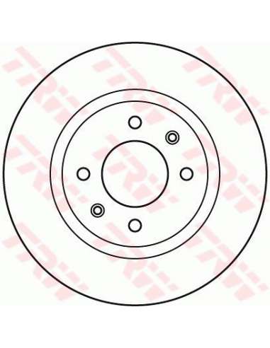 Disco de freno Trw DF6116 - TRW JGO DISCOS FRENO PROEQUIP