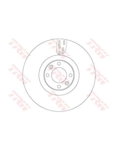 Disco de freno Trw DF6140 - TRW JGO DISCOS FRENO PROEQUIP