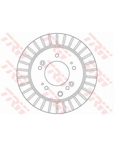 Disco de freno Trw DF6191S - TRW DISCO FRENO PROEQUIP