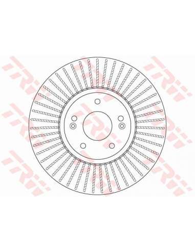 Disco de freno Trw DF6222 - TRW JGO DISCOS FRENO PROEQUIP