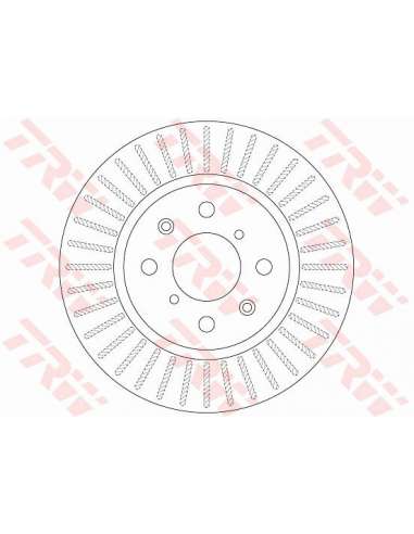 Disco de freno Trw DF6232 - TRW JGO DISCOS FRENO PROEQUIP