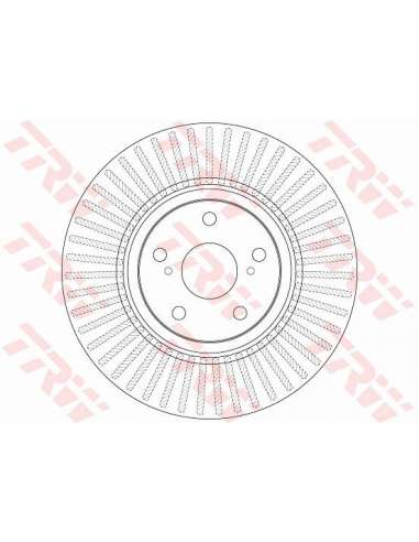 Disco de freno Trw DF6268 - TRW JGO DISCOS FRENO PROEQUIP