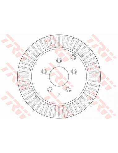 Disco de freno Trw DF6385 - TRW JGO DISCOS FRENO PROEQUIP