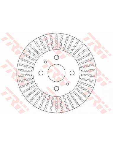 Disco de freno Trw DF6407 - TRW JGO DISCOS FRENO PROEQUIP