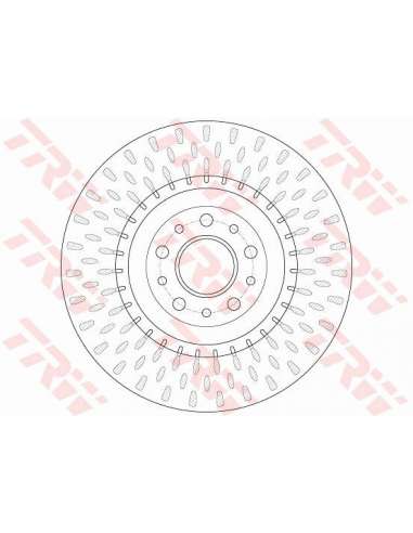 Disco de freno Trw DF6424 - TRW JGO DISCOS FRENO PROEQUIP