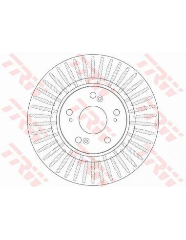 Disco de freno Trw DF6432S - TRW DISCO FRENO PROEQUIP