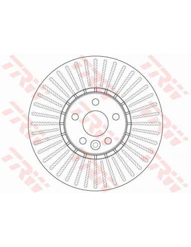 Disco de freno Trw DF6472S - TRW DISCO FRENO PROEQUIP